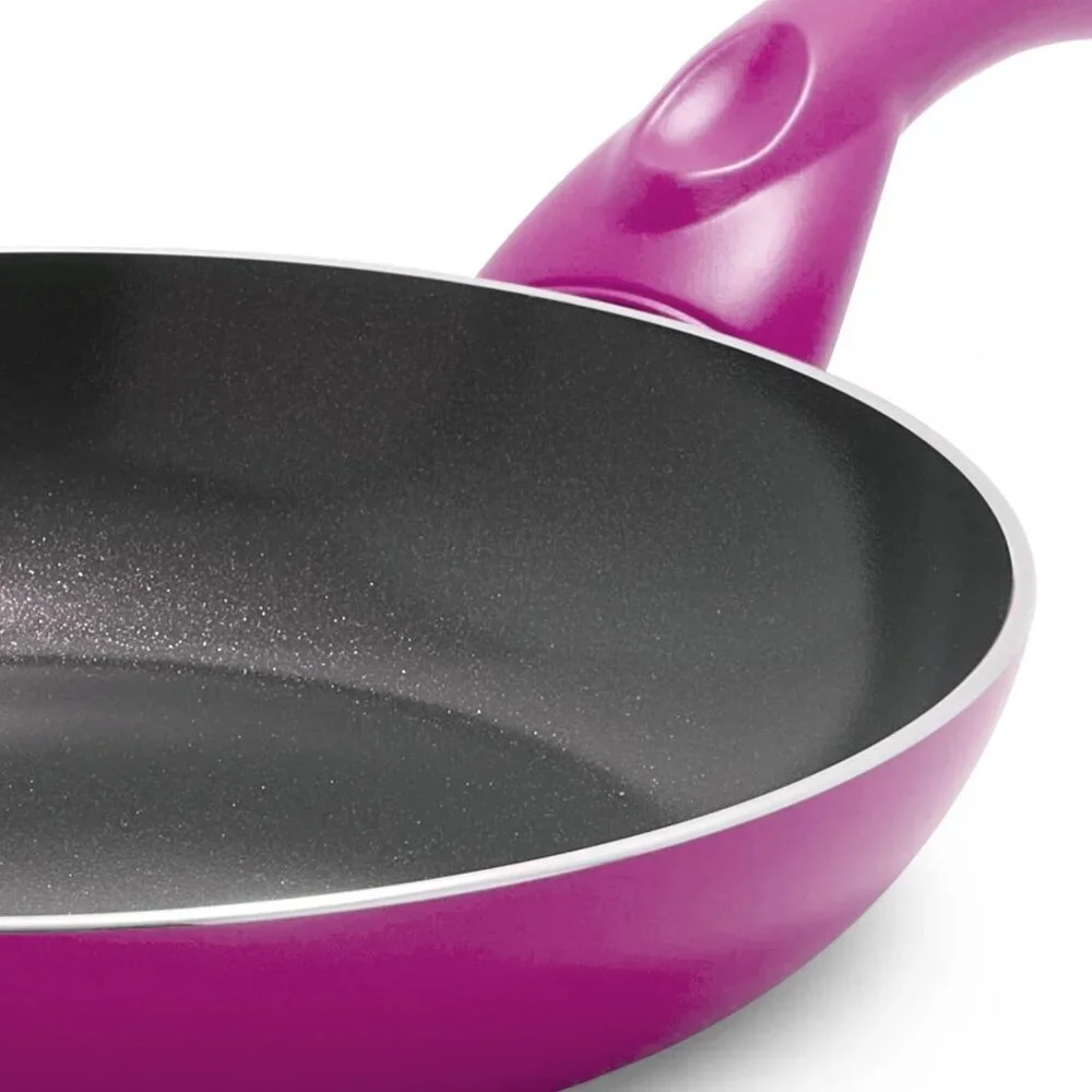Green Life Essentials 8” Ceramic Nonstick Aluminum Fry Pan Bright Pink Magenta